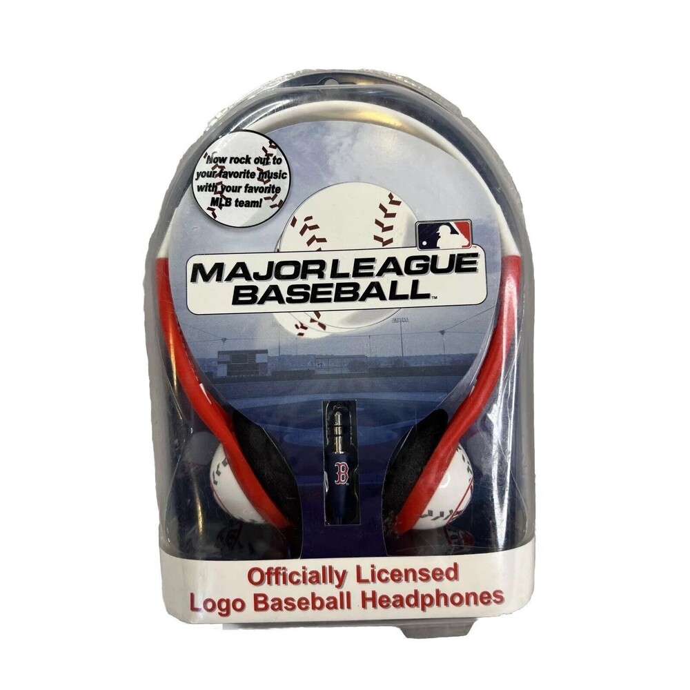Mayor League Baseball Boston Red Sox Headphones Officially Licensed Logo NIB